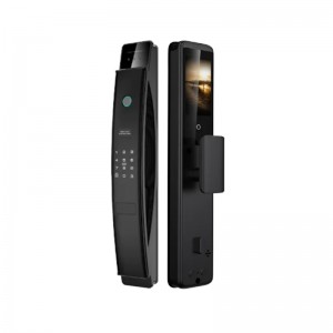 G16 Fully automatic 3D face recognition  4.5-inch active intercom peephole fingerprint smart door lock