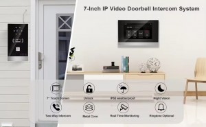 Video Intercom System TCP_IP Door Bell Electric WIFi Tuya Smart Cat 5 Network Audio Video Intercom Doorbell Camera for Villa