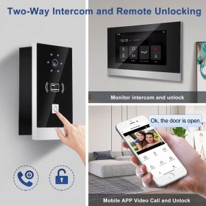 Video Intercom System TCP_IP Door Bell Electric WIFi Tuya Smart Cat 5 Network Audio Video Intercom Doorbell Camera for Villa