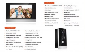 Video Intercom System TCP_IP Door Bell Electric WIFi Tuya Smart Cat 5 Network Audio Video Intercom Doorbell Camera for Villa